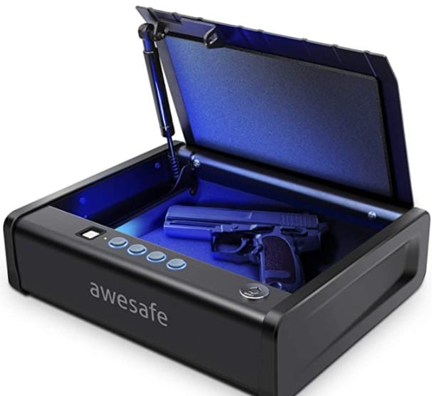 Awesafe Identification Fingerprint Gun Safe Bedside